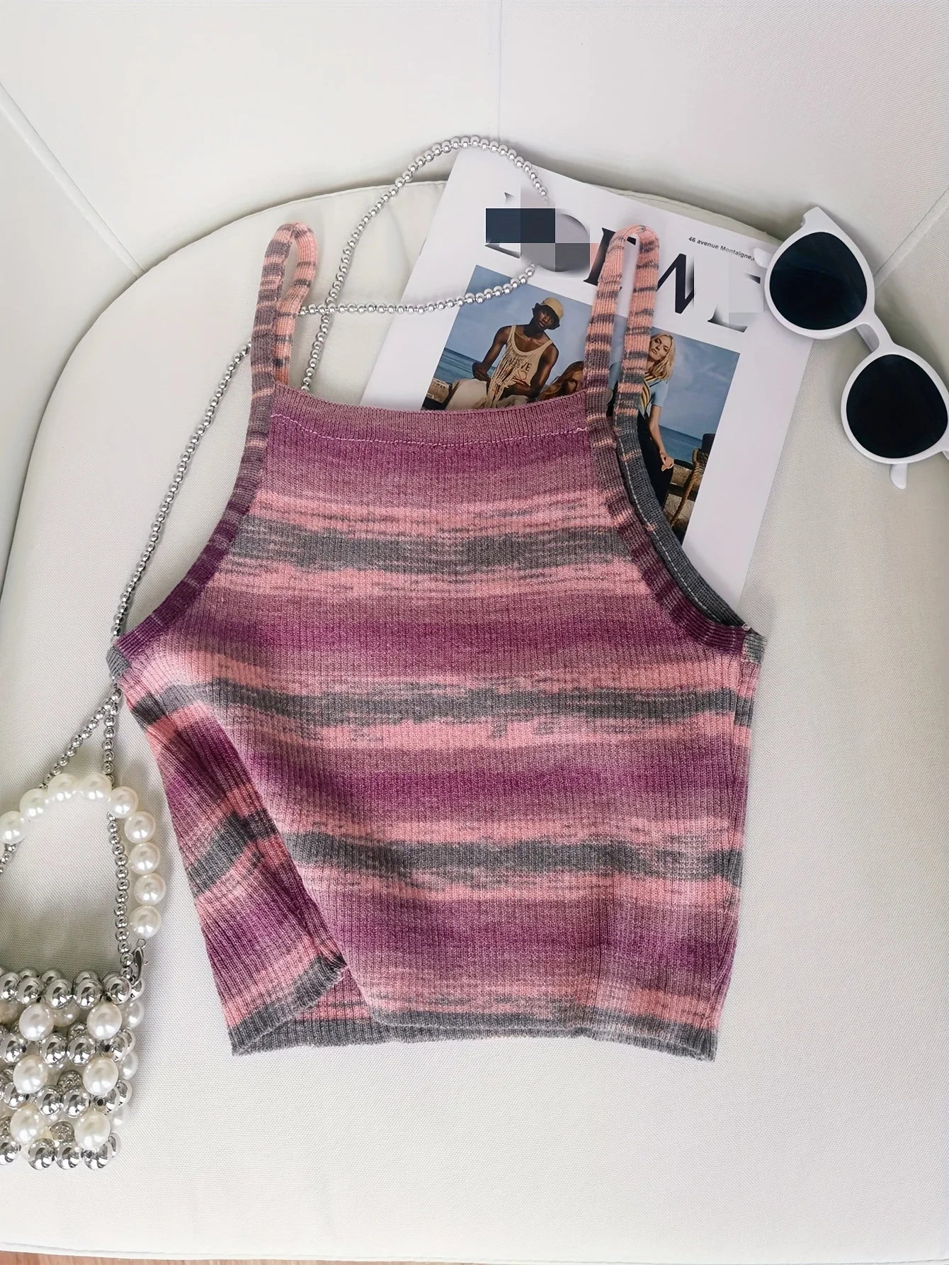 Summer Fun Ribbed Knit Cami Top