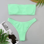 Women's Teal Brazilian Bandeau Swimsuit