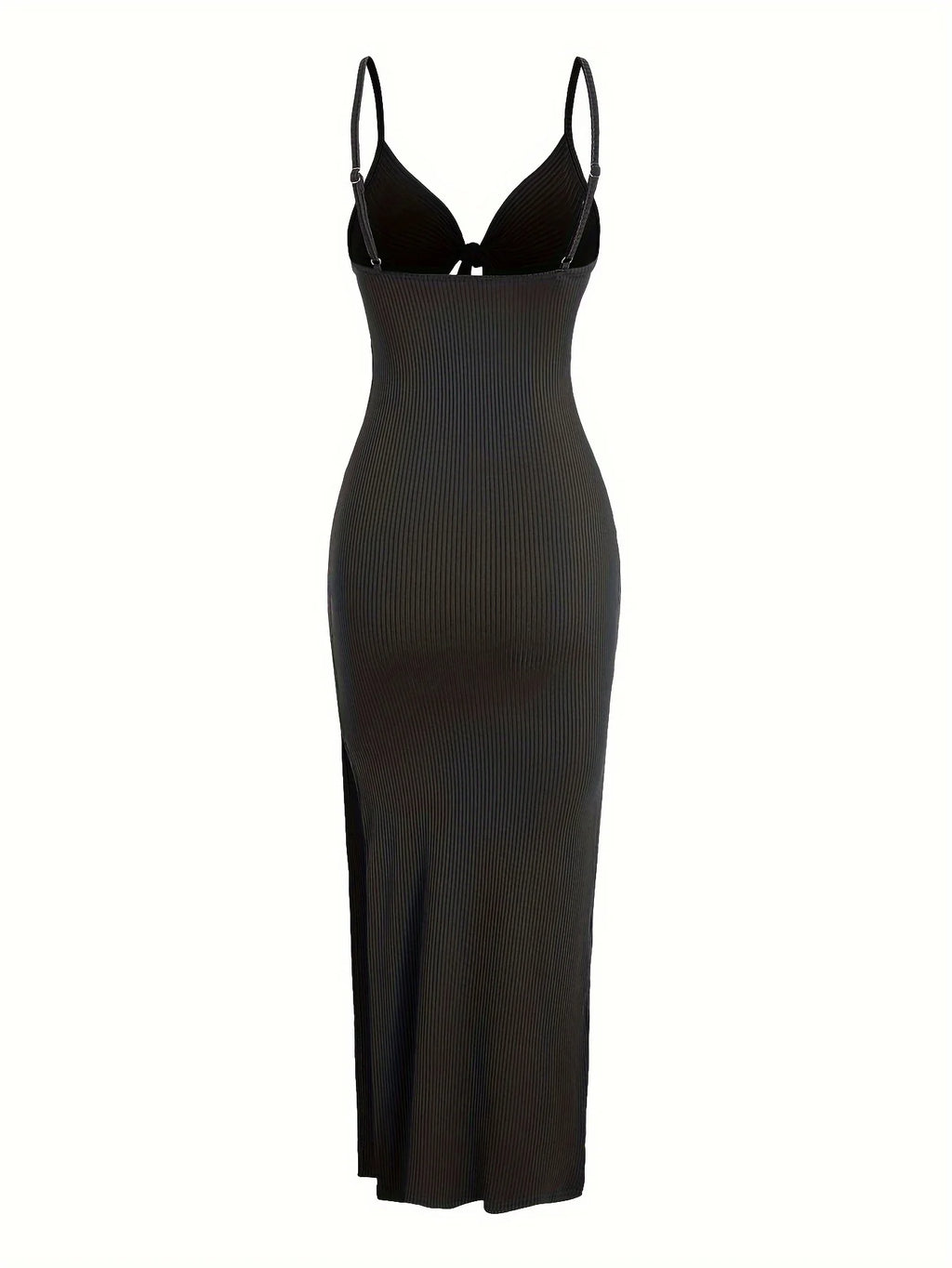 Cristi Knit Front Tie Spaghetti Strap Dress