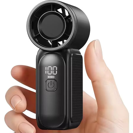 Portable Handheld Turbo Fan – 5000mAh Rechargeable