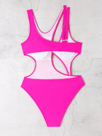 Juicy Sleek Solid Cut Out One-Piece Swimsuit