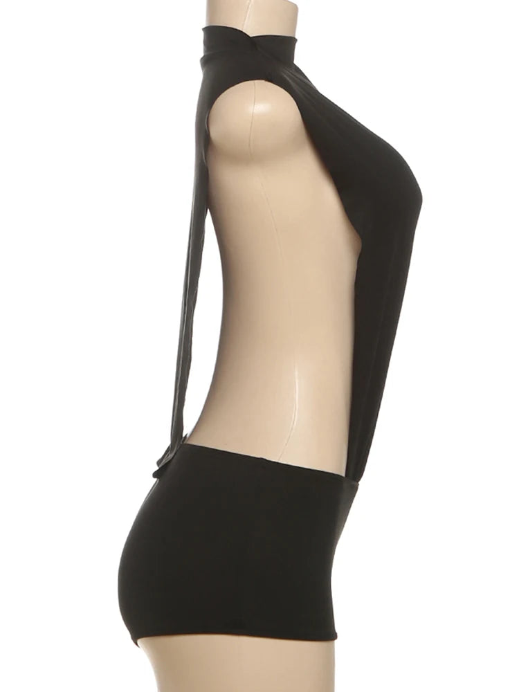 "Spend that" O Neck Sleeveless Romper