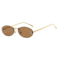 "Ms.Fadi" Oval jRimeless Sunglasses Weekend Shade Sunglasses