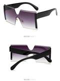"SUNRISE" Square Rimless Sunglasses weekend shade