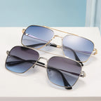 Men Fashion Rectangle Aviator Sunglasses