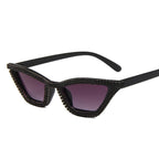 Rhinestone Cateye Iconic Sunglasses Weekend Shade Sunglasses