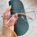 Square Anti-blue Light Glasses Frame For Women Weekend Shade Sunglasses