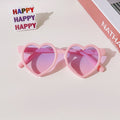 Kids Heart Plastic Frame Sunglasses Weekend Shade Sunglasses