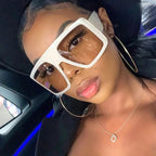 "In Your Barbie Dreams" Oversize Plastic Frame Sunglasses