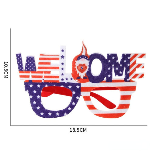 "WELCOME"  Independence Party Favor Sunglasses 2PC Weekend Shade Sunglasses
