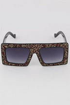 Druzy Plastic Square Sunglasses - Weekend Shade Sunglasses
