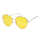 "READY" Round Metal Sunglasses - Weekend Shade Sunglasses