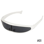 Futuristic Narrow Cyclops Visor Sunglasses