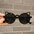 "Meow" Kids Cat Shape Plastic Frame Sunglasses Weekend Shade Sunglasses