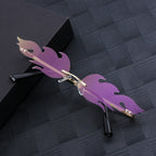Reflective Rimless Vintage Fashion Sunglasses