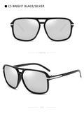 Men Square Style Gradient Polarized Sunglasses Weekend Shade Sunglasses
