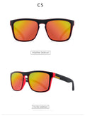 Polarized Men Square Plastic Frame Sunglasses Weekend Shade Sunglasses