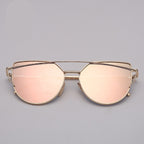 Cat Eye Retro Reflective Sunglasses