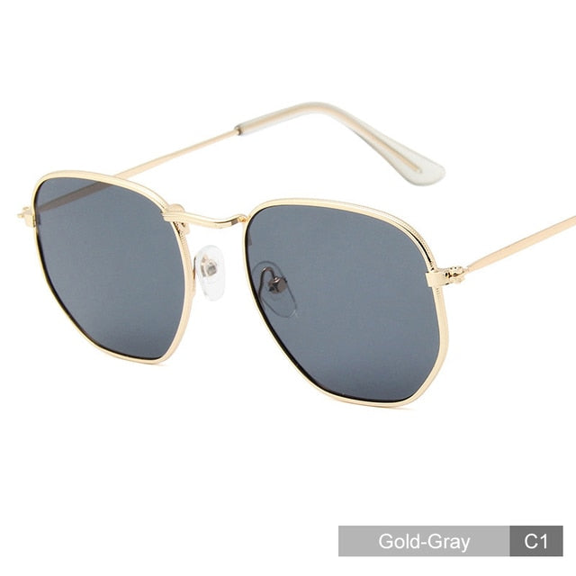 Round Retro Metal Frame Sunglasses