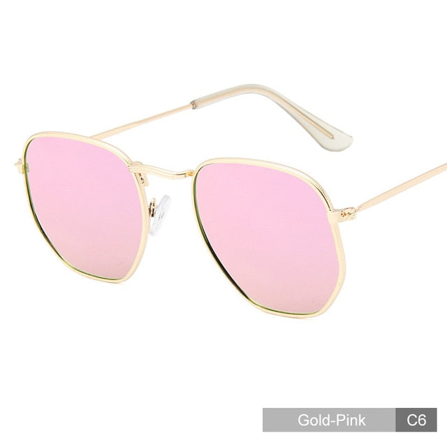 Round Retro Metal Frame Sunglasses