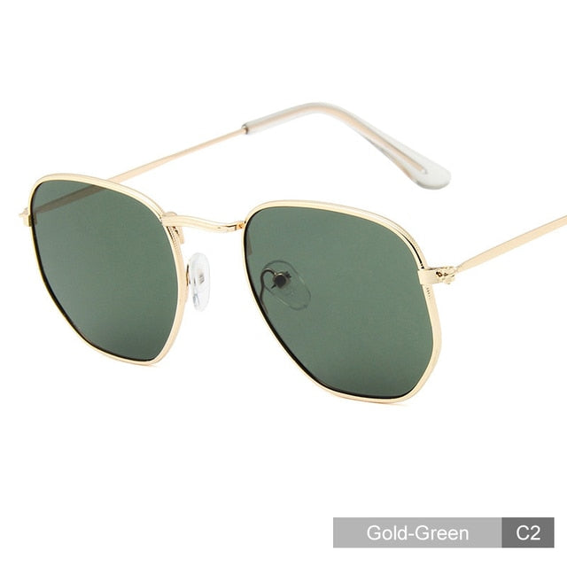 Round Retro Metal Frame Sunglasses