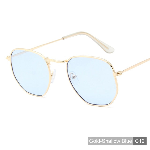 Round Retro Metal Frame Sunglasses