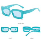 "High Rise" Plastic Frame Sunglasses