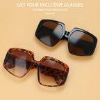 Vintage Oversize Big Frame Sunglasses Weekend Shade Sunglasses