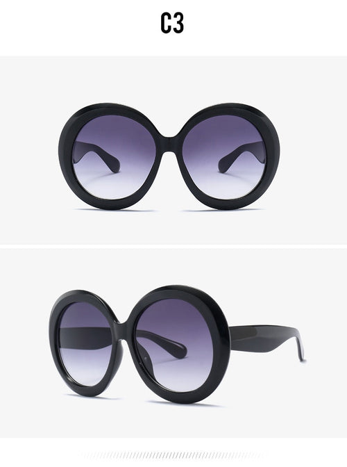 "Funky" Round Plastic Sunglasses Weekend Shade Sunglasses