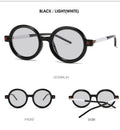 "Move in silence" Men Round Plastic Frame Sunglasses Weekend Shade Sunglasses