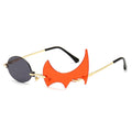 Unique Rimless Round Flame Shape Sunglasses Weekend Shade Sunglasses