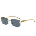 "Mr.Clean" Rimless Square Sunglasses Weekend Shade Sunglasses