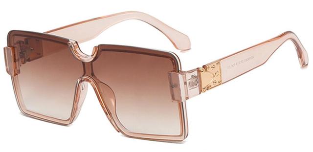 Oversize Rimless Fashion Sunglasses