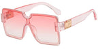 Oversize Rimless Fashion Sunglasses