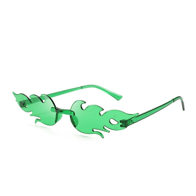 Steam Punk Fire Flame Party Sunglasses