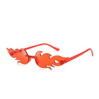 Steam Punk Fire Flame Party Sunglasses