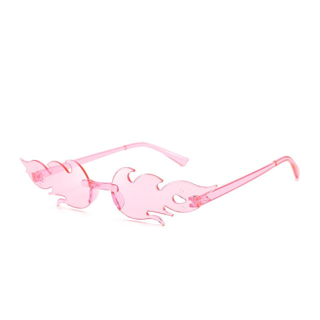 Steam Punk Fire Flame Party Sunglasses