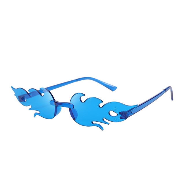Steam Punk Fire Flame Party Sunglasses