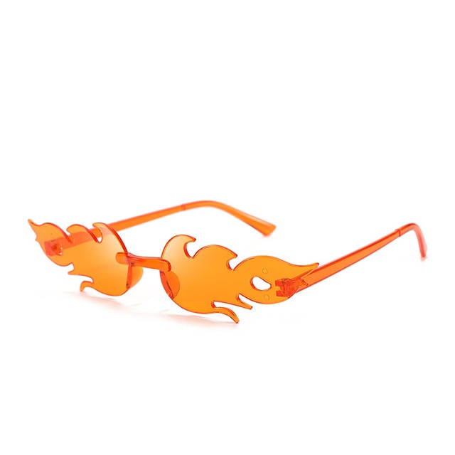 Steam Punk Fire Flame Party Sunglasses