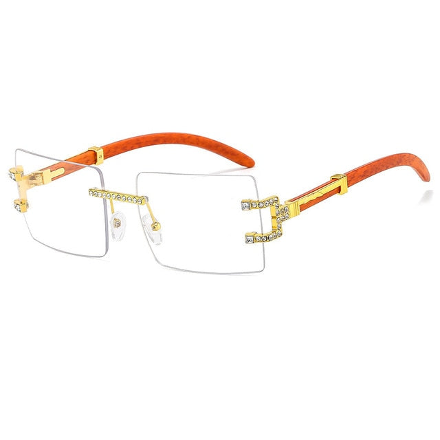 "Solo Dolo" Rimless Square Glasses