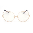 Metal Round Glasses with Clear Lens - Weekend Shade Sunglasses