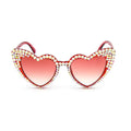 "PRISTY"Heart Shape Plastic Sunglasses - Weekend Shade Sunglasses