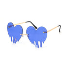 "Melting Heart" Plastic Sunglasses - Weekend Shade Sunglasses