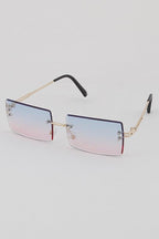 "Cameo" Rimless Square Frames - Weekend Shade Sunglasses