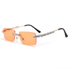 Rimless Diamond Sunglasses - Weekend Shade Sunglasses