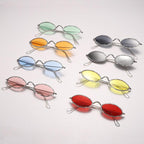 Retro Rhinestone Oval sunglasses - Weekend Shade Sunglasses
