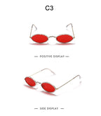 Retro Rhinestone Oval sunglasses - Weekend Shade Sunglasses