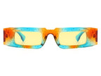 Slim Vintage Rectangle Sunglasses - Weekend Shade Sunglasses