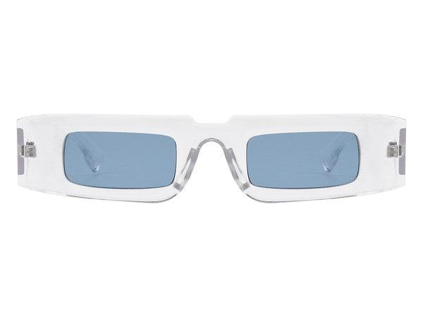 Slim Vintage Rectangle Sunglasses - Weekend Shade Sunglasses